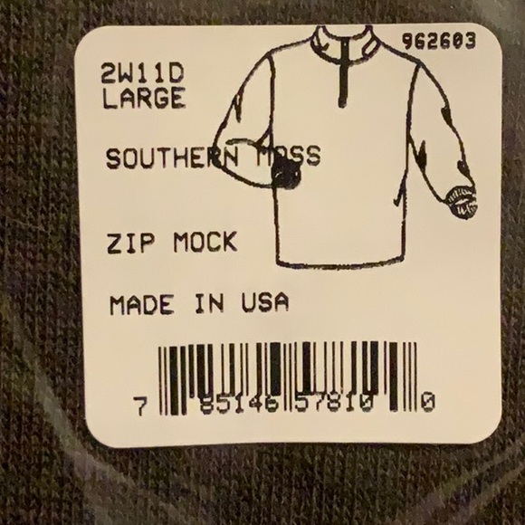 PolarMax MONTANA WOOL 2.0 Zip Mockneck - Southern Moss - Picture 10 of 10